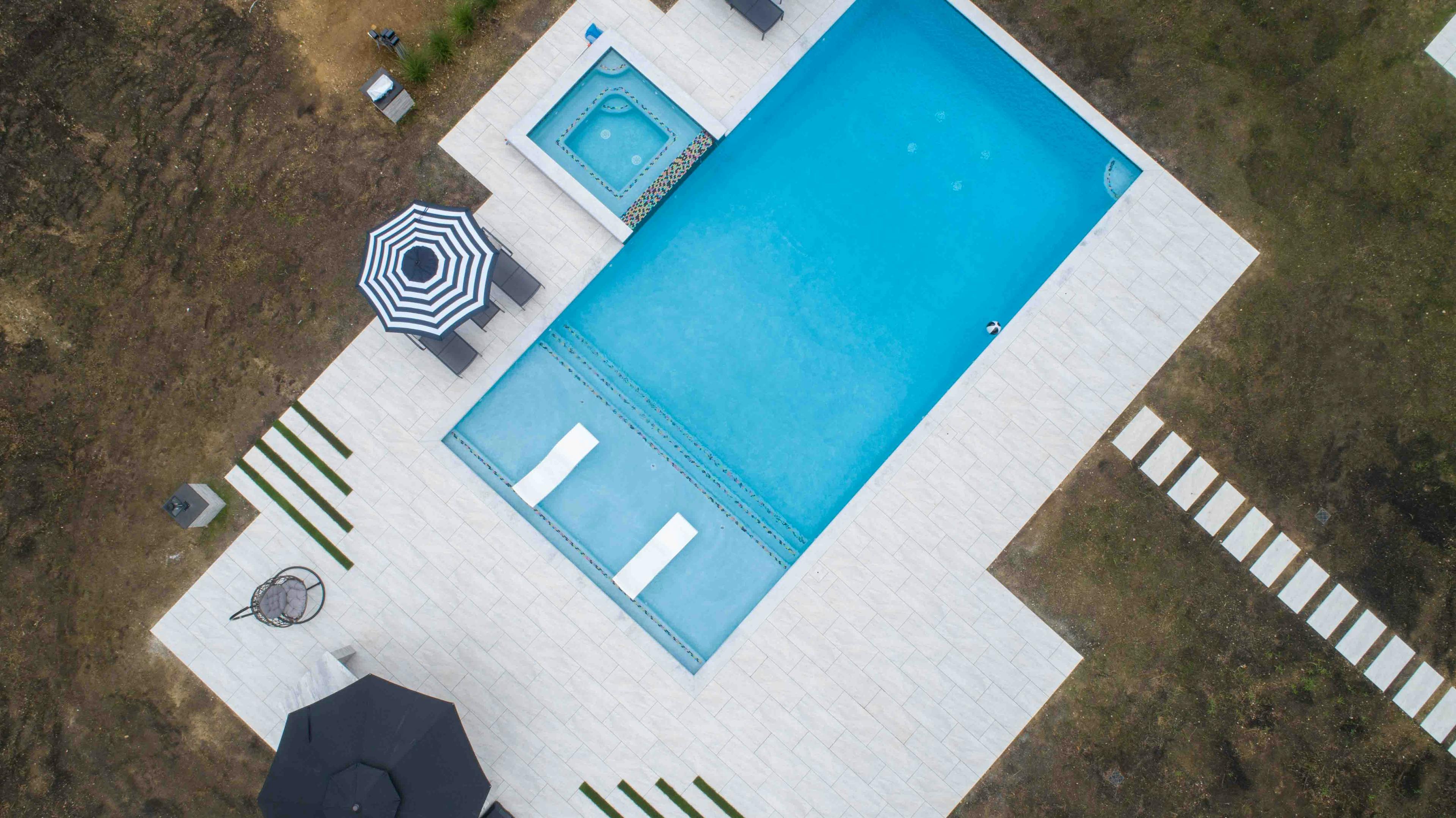 Gunite Pool and Outdoor Kitchen in Syosset, NY Italia Outdoor Living