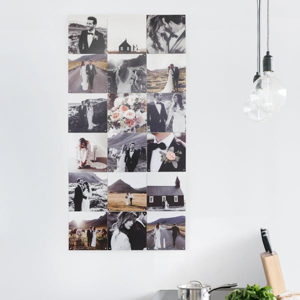 Photo collage wall decoration 