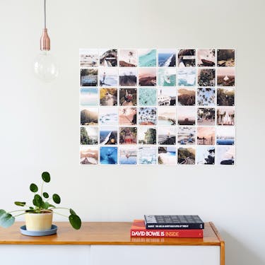 Je eigen foto’s in een collage aan de muur