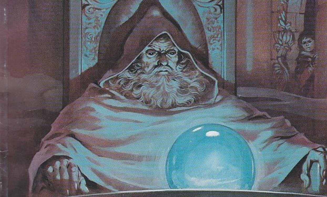 Wizard pondering his orb