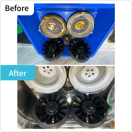 專業抽油煙機澈底清潔對比圖 專業抽油煙機澈底清潔對比圖