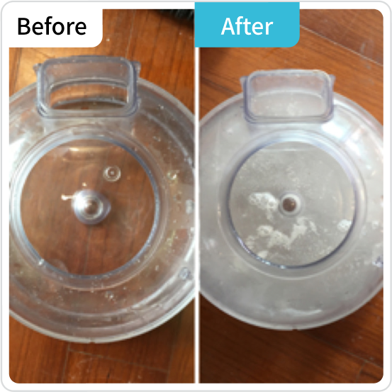 除塵蟎前後對比，徹底清潔保證