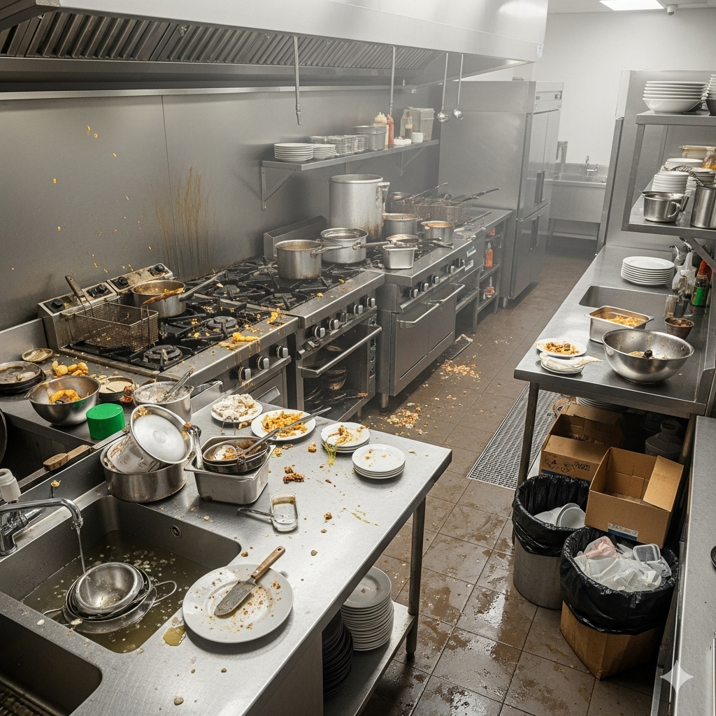 餐廳廚房定期消毒