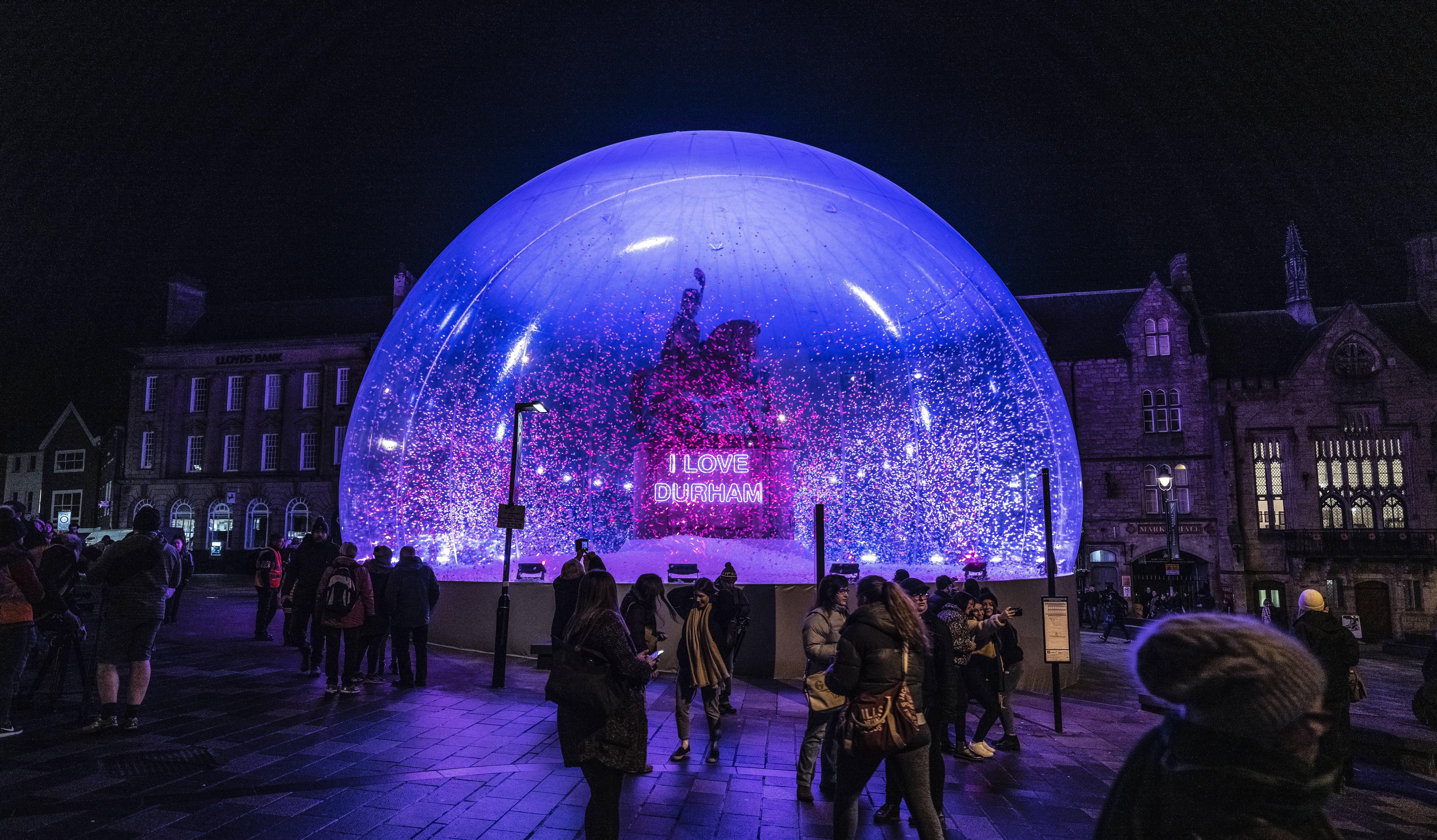 I LOVE DURHAM, Lumières Festival 2019, Durham, UK