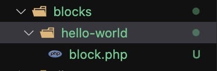 screenshot of our genesis blocks directory in vs code