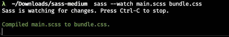 sass build command in the command line