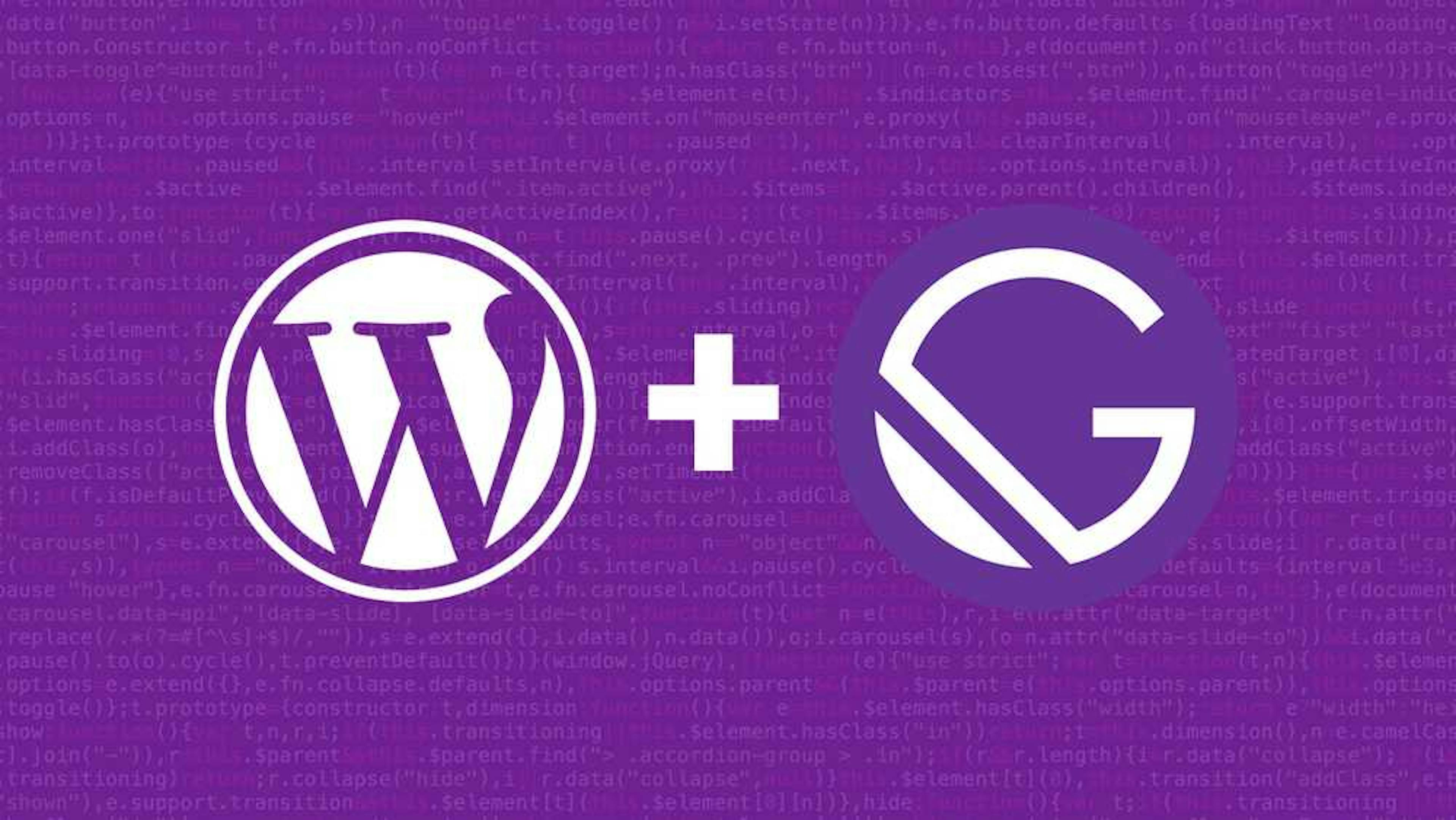 Wordpress and Gatsby Logos