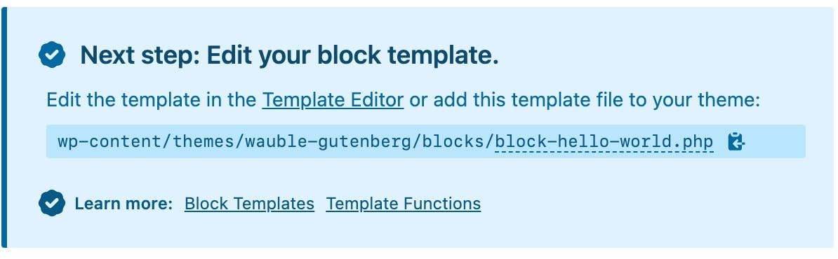 genesis block new block next step screenshot