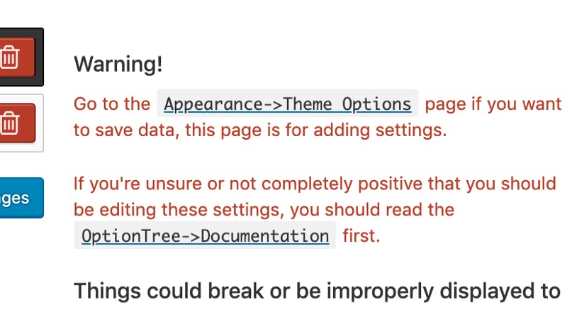 optiontree documentation link