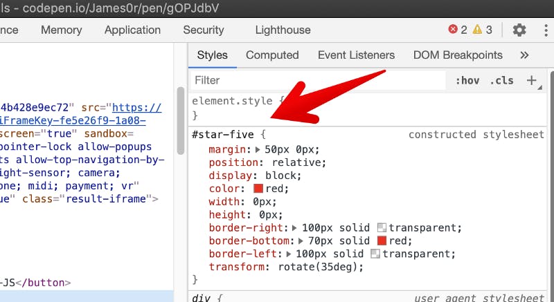 devtools screenshot