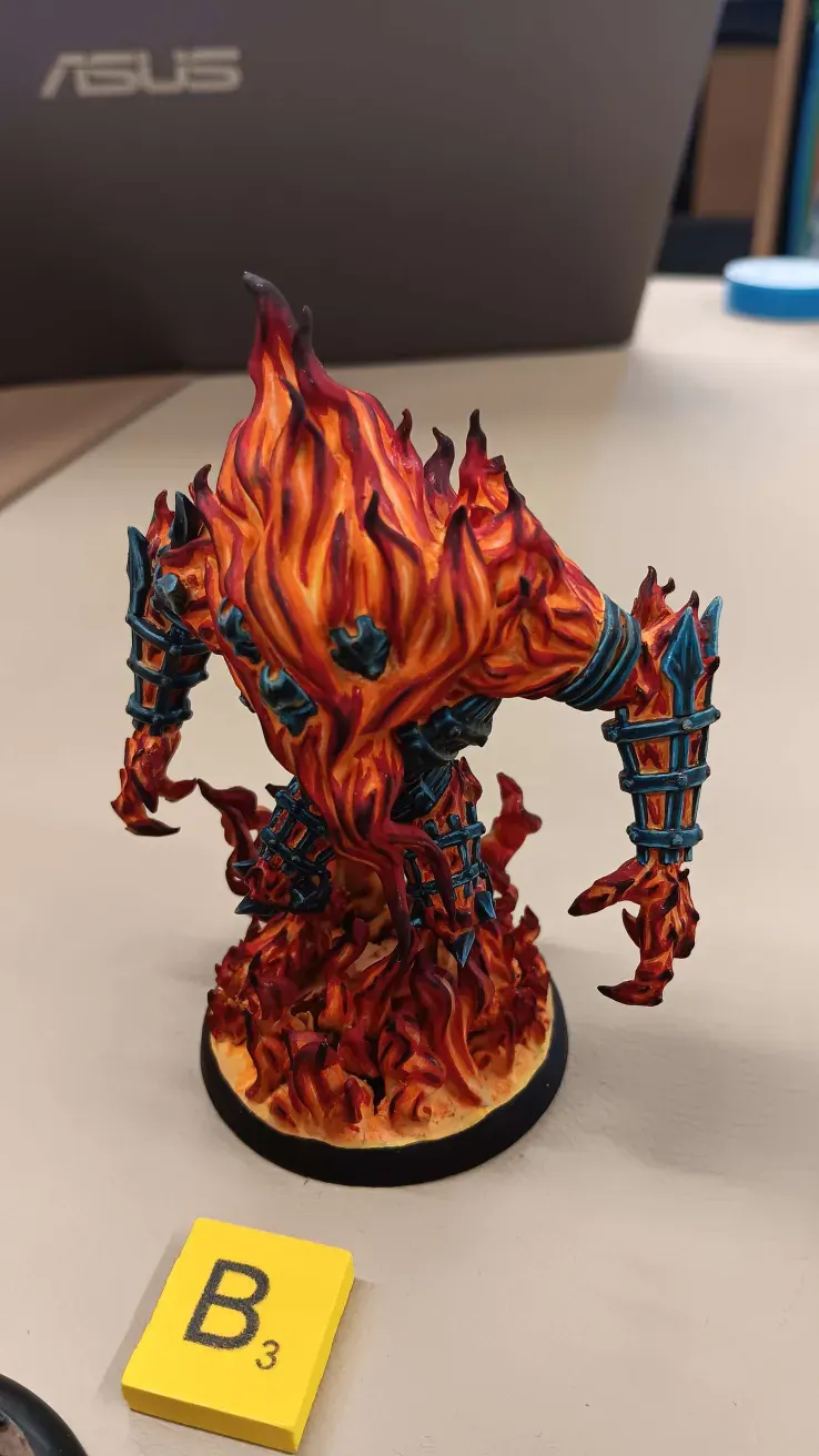 A beautifully painted Fire Golem