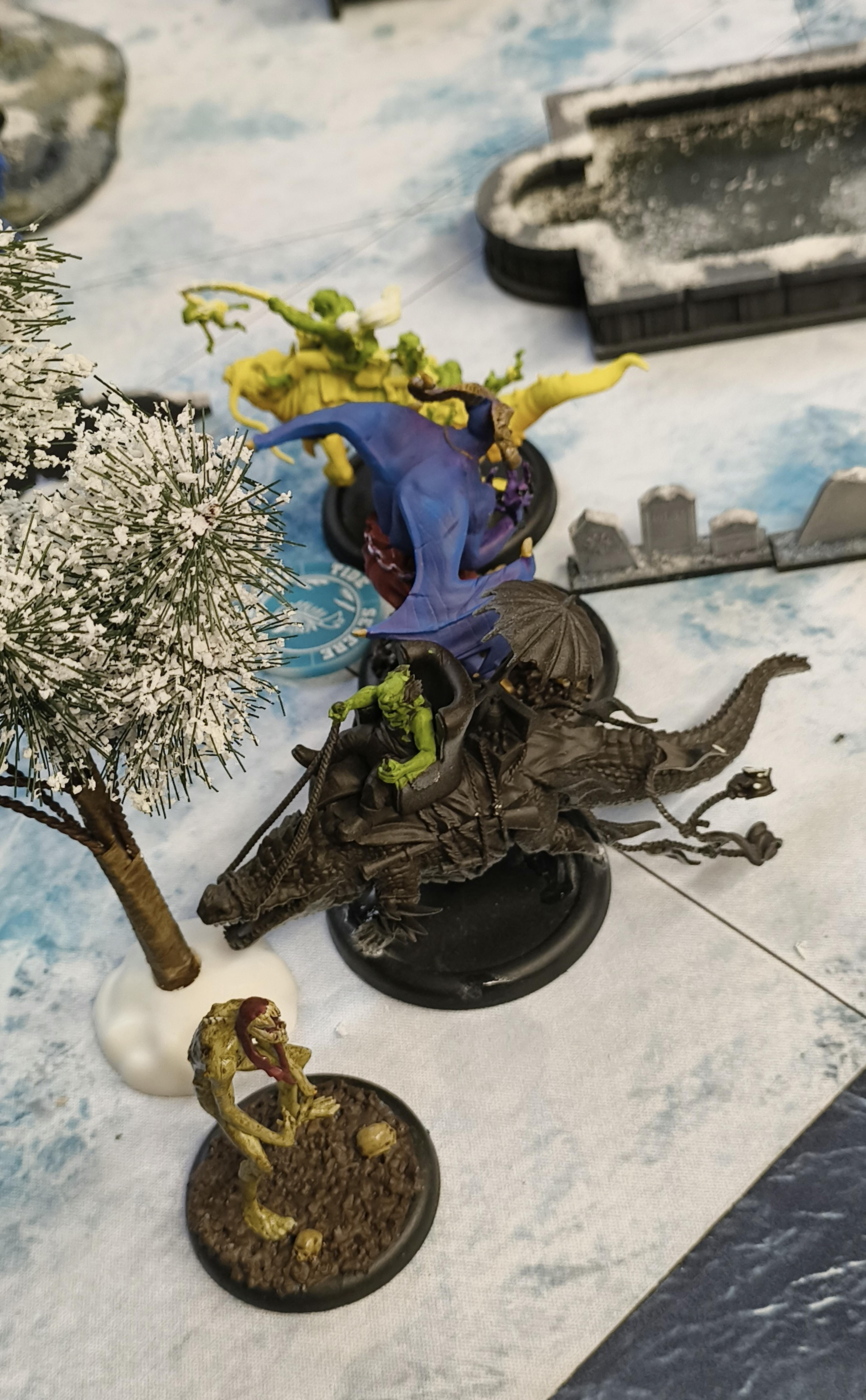 Kastore, White Eyes, and Uncle Bogg models on the tabletop.