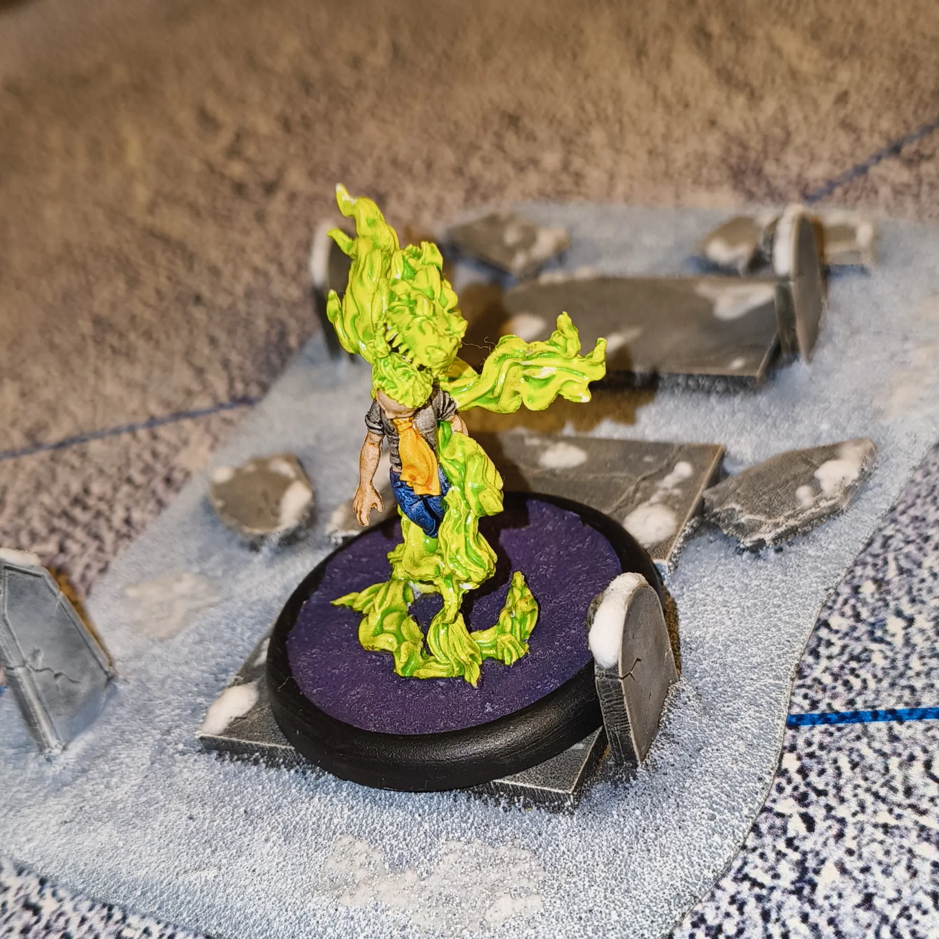 An Oberling (alt Adze) model in a graveyardd