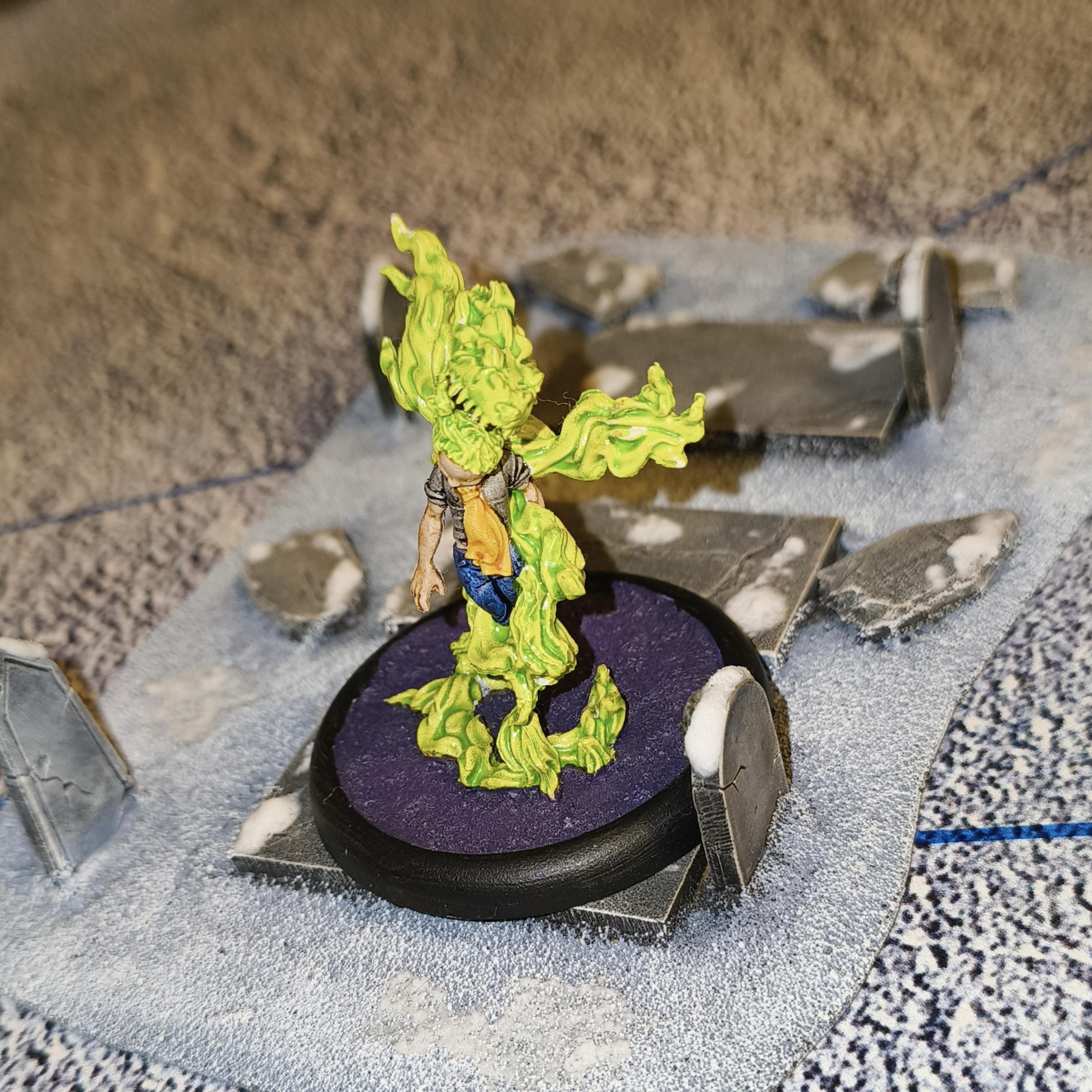 An Oberling (alt Adze) model in a graveyardd