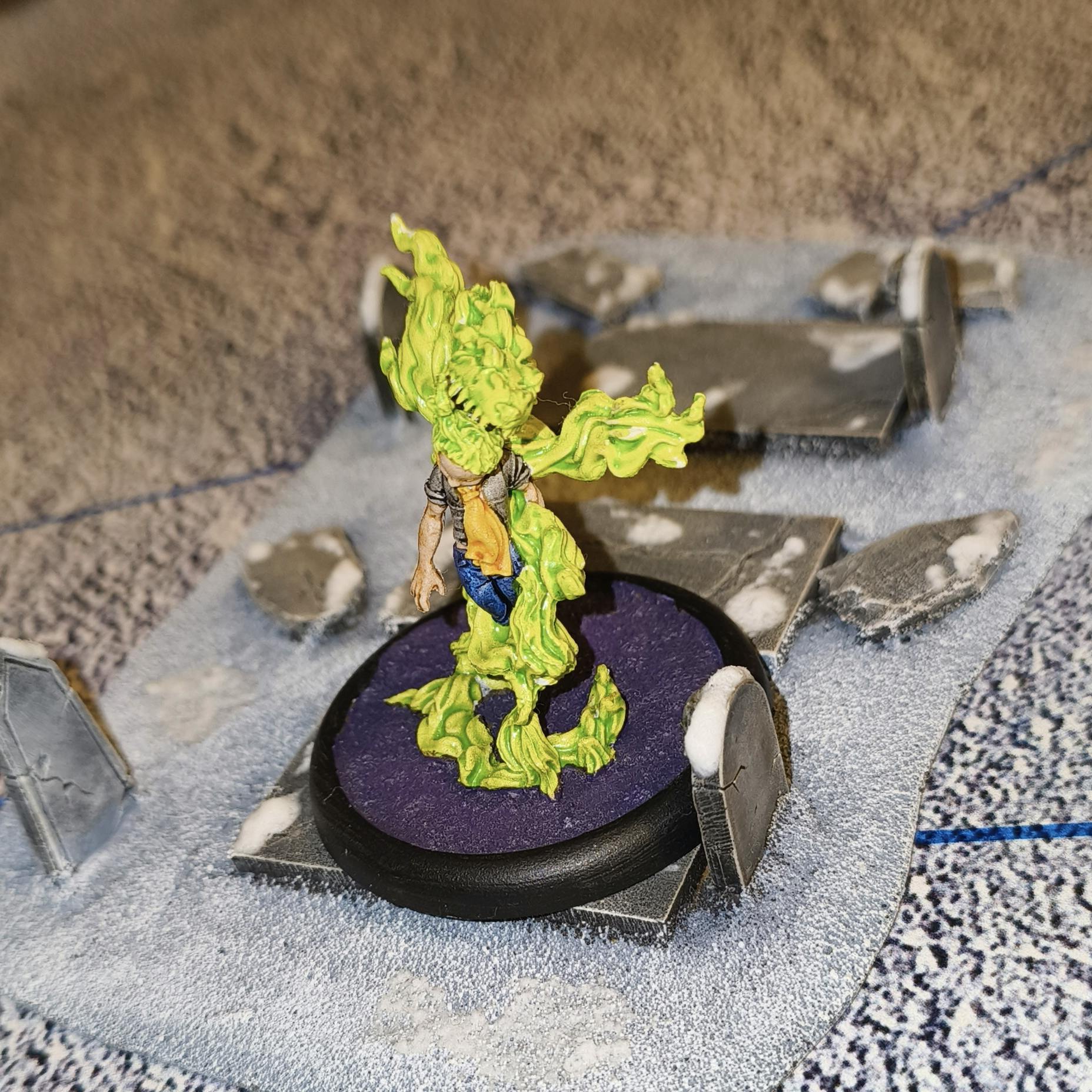 An Oberling (alt Adze) model in a graveyardd