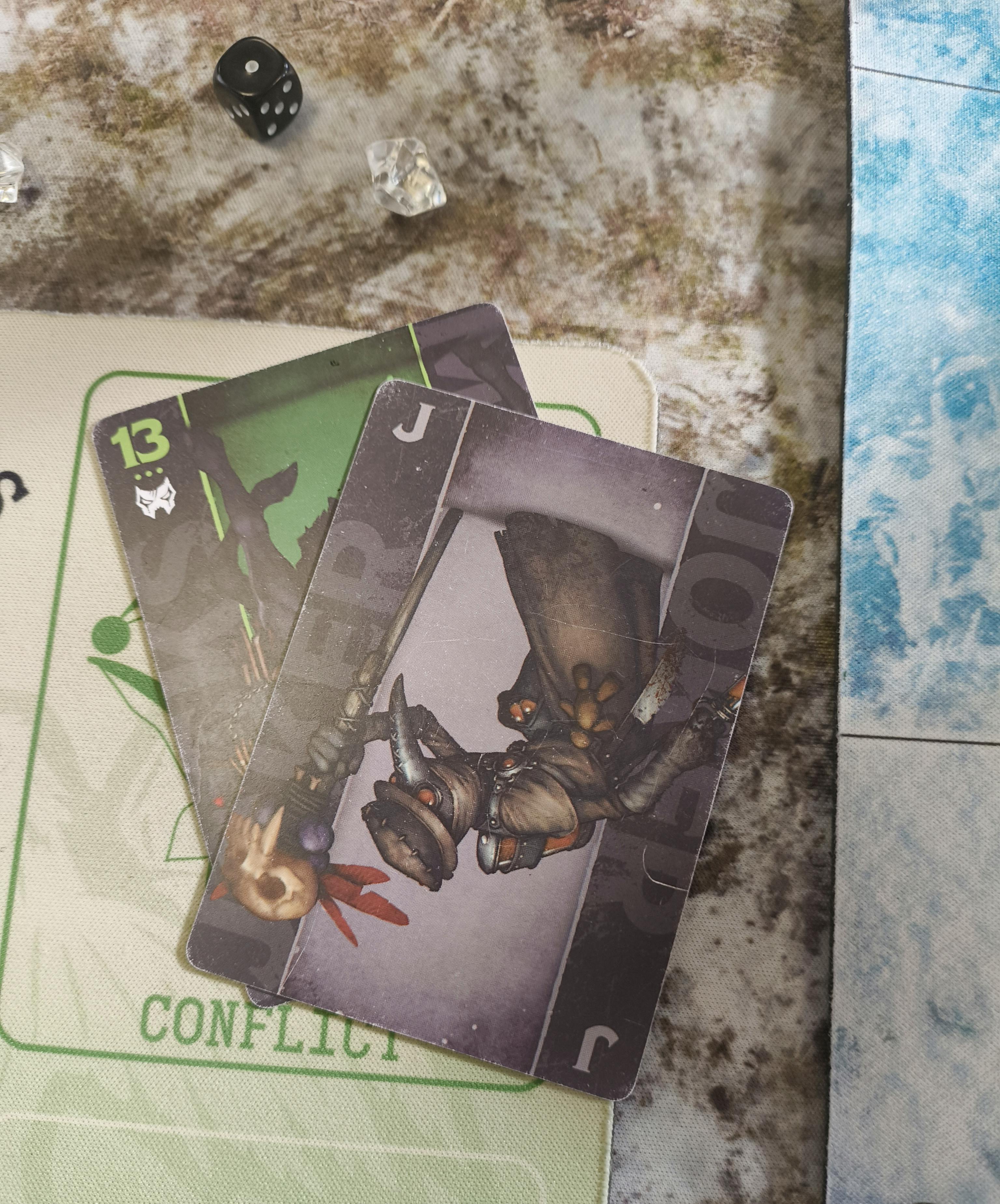 A Black Joker and a 13 of Masks