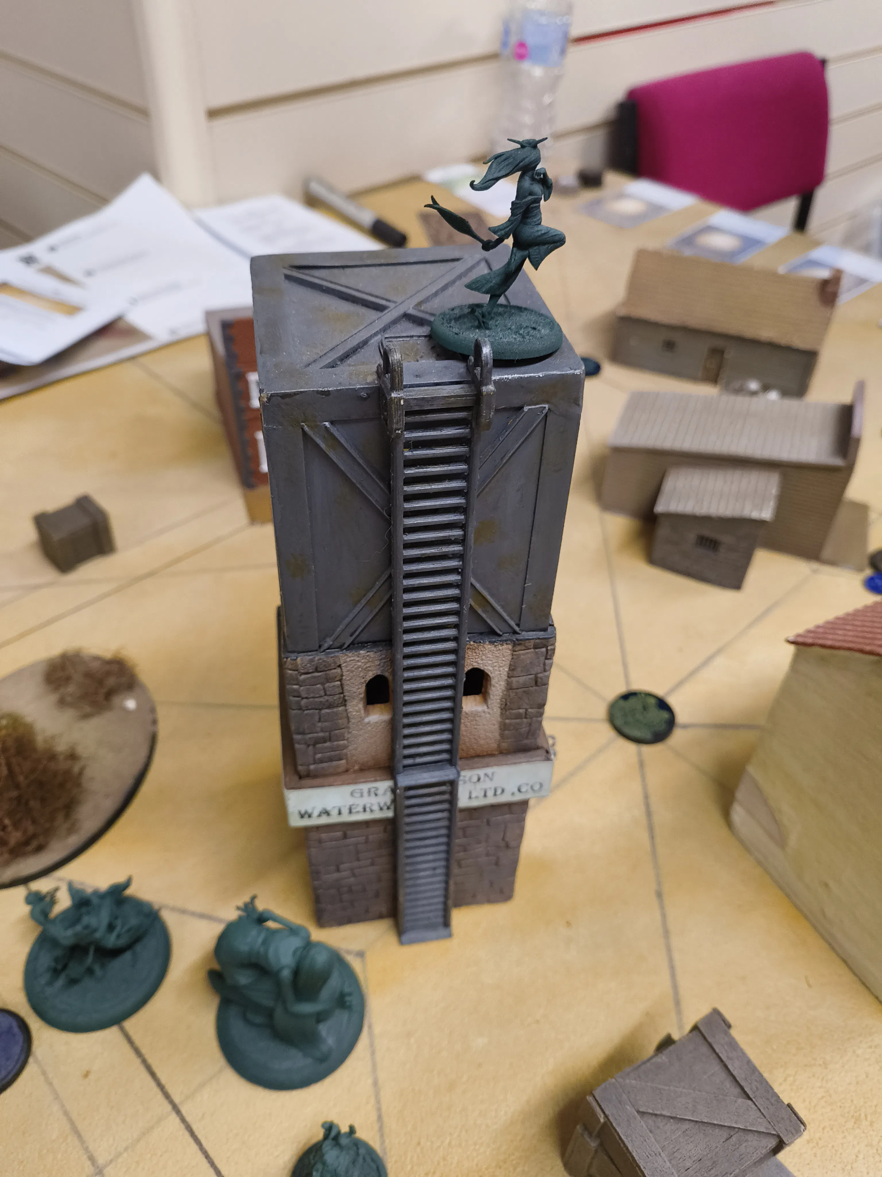 Kirai on a tower