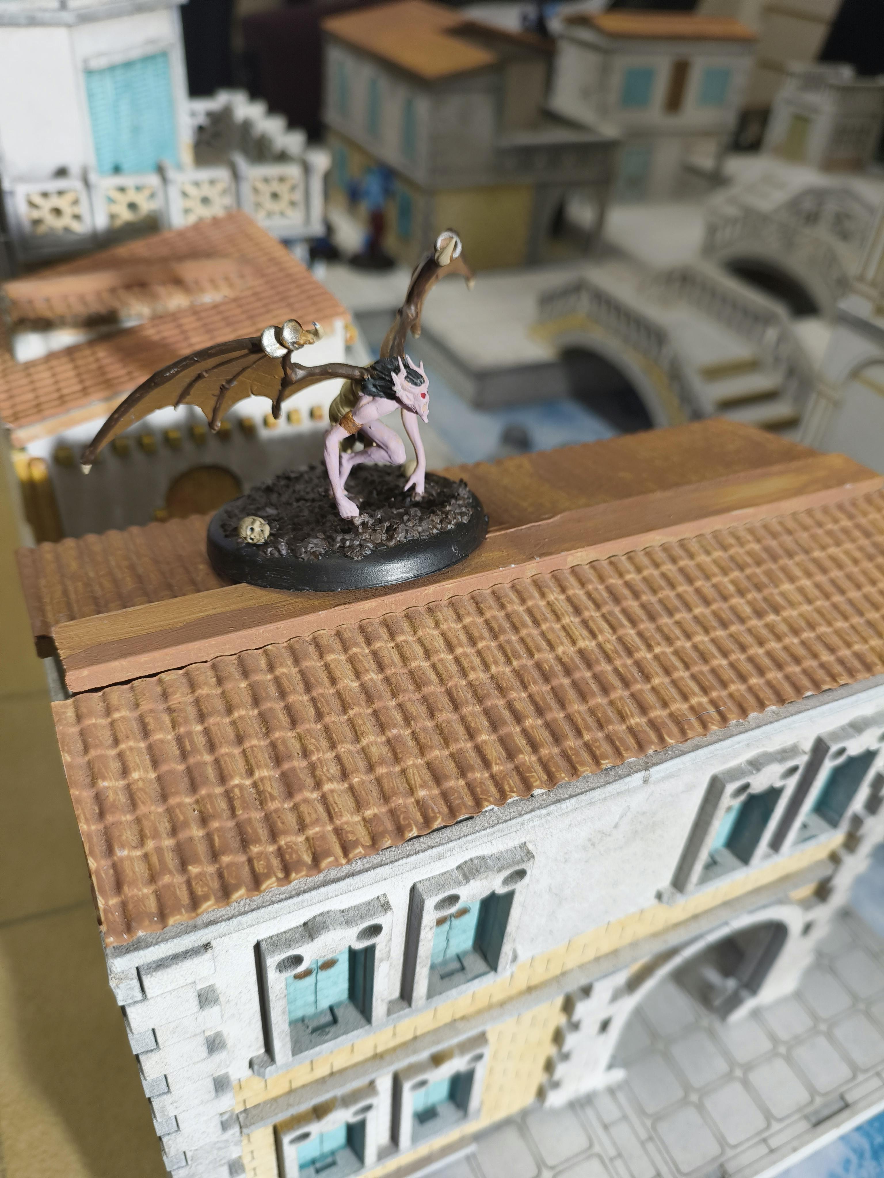 A Cavern Nephilim on a rooftop