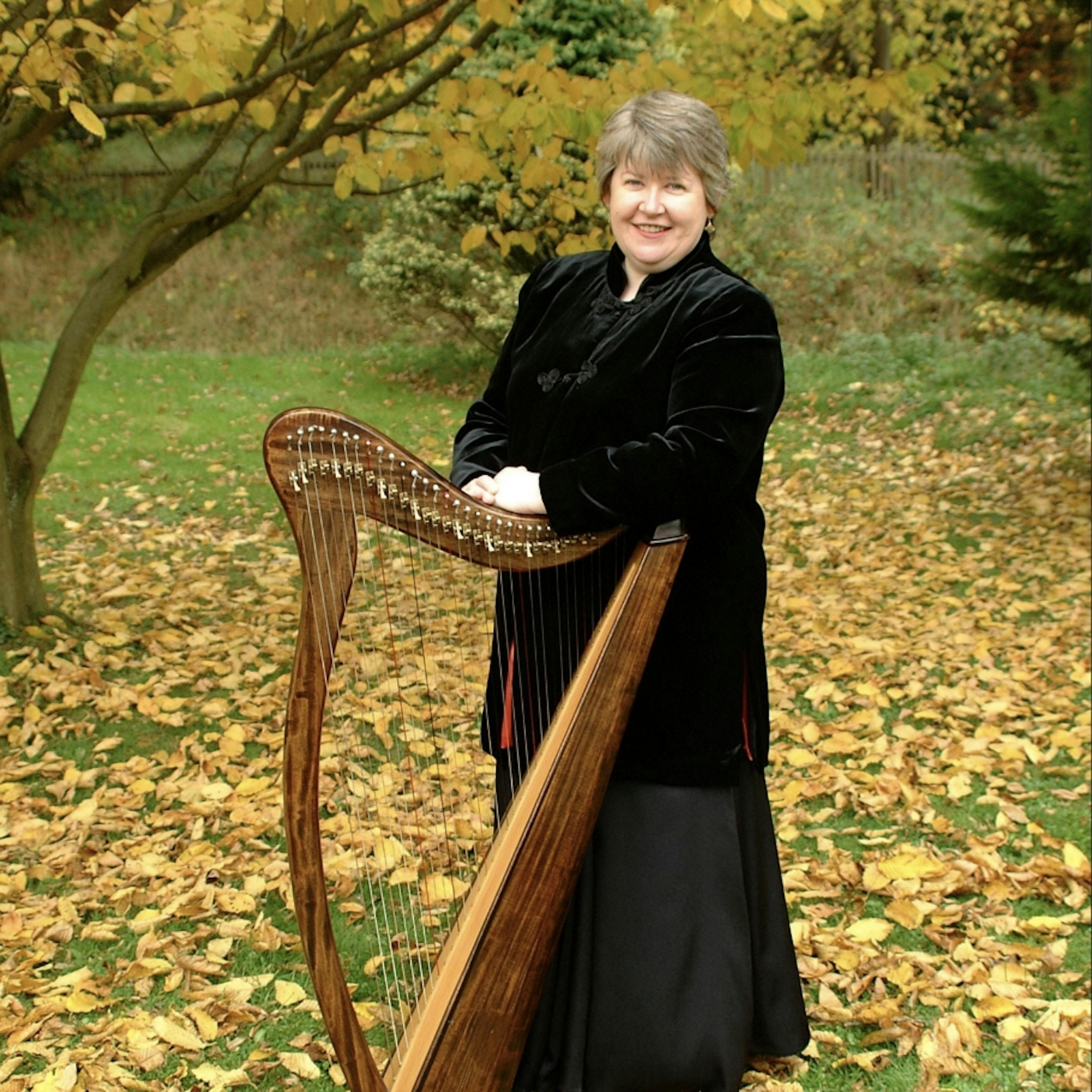 Janet with Harp