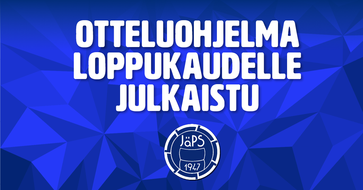 Alaloppusarjan Otteluohjelma Julkaistu!