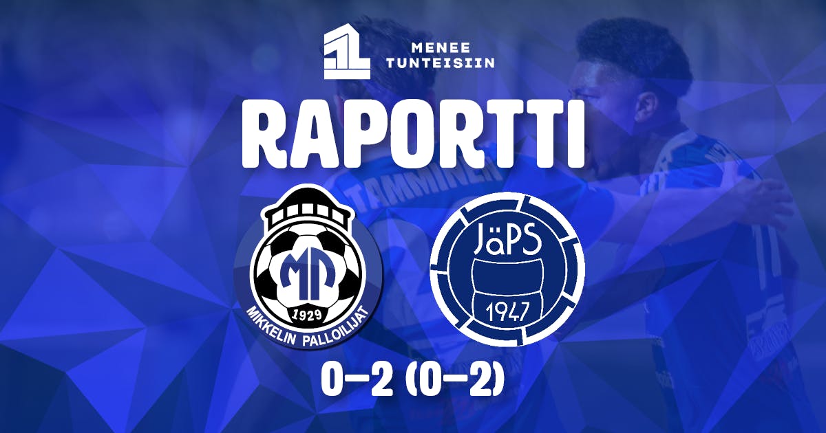 Raportti: MP 0–2 (0–2) JäPS