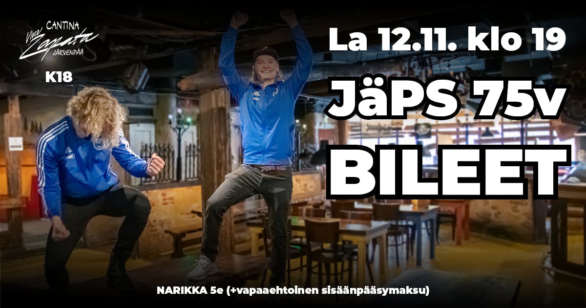 JäPS 75v bileet Zapatassa