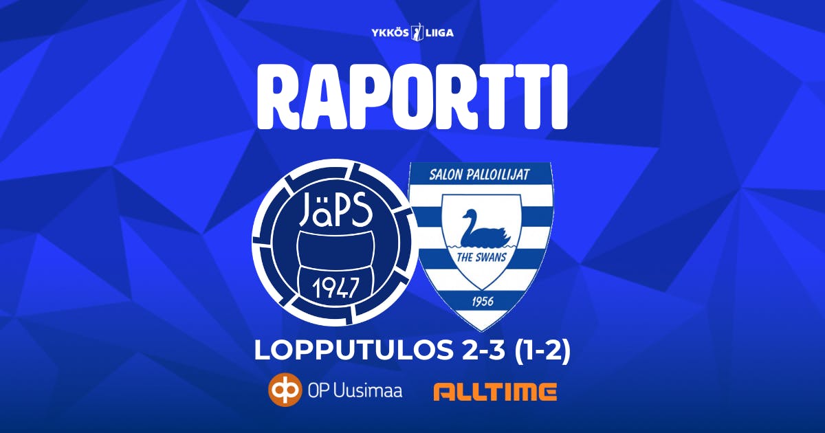 Raportti: JäPS 2–3 (1–2) SalPa