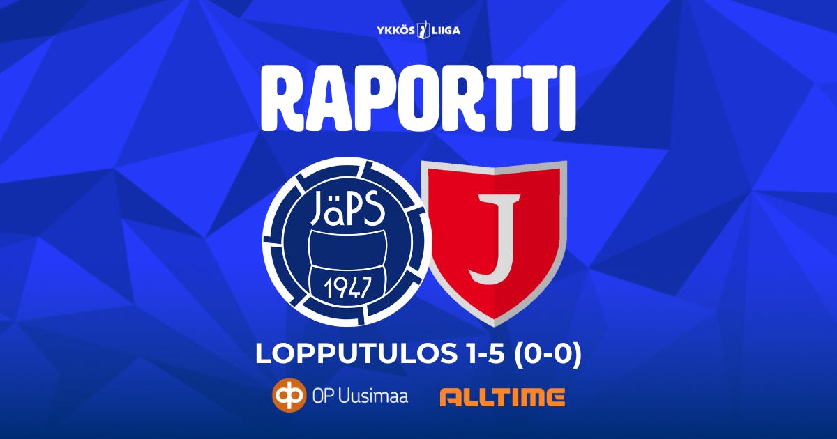 Raportti: JäPS 1-5 (0-0) JIPPO