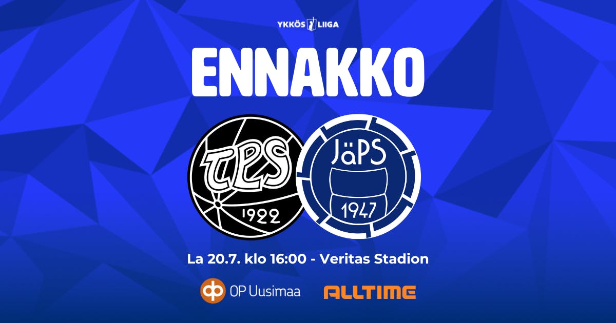 Ennakko: TPS - JäPS kesä