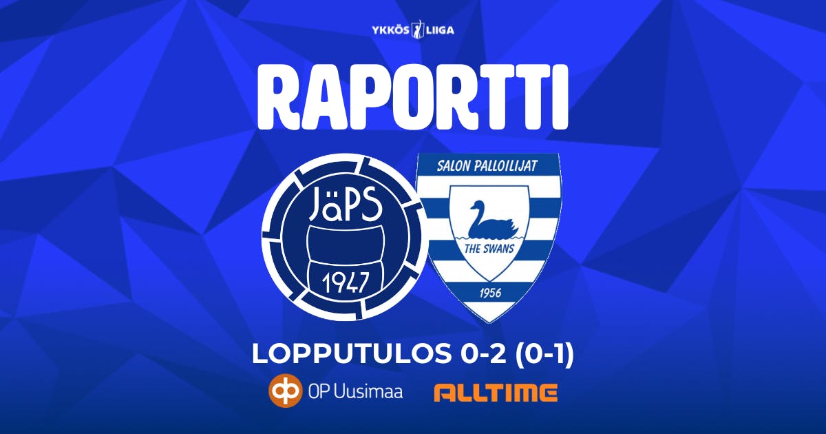 Raportti: JäPS 0–2 (0–1) SalPa