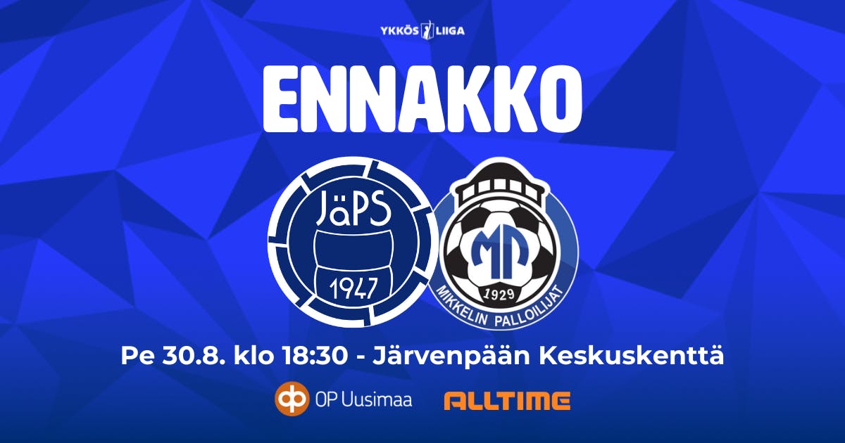 Ennakko: JäPS – MP (syyskierros)