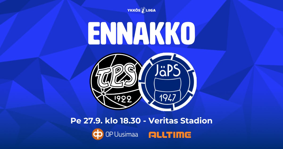 Ennakko: TPS – JäPS