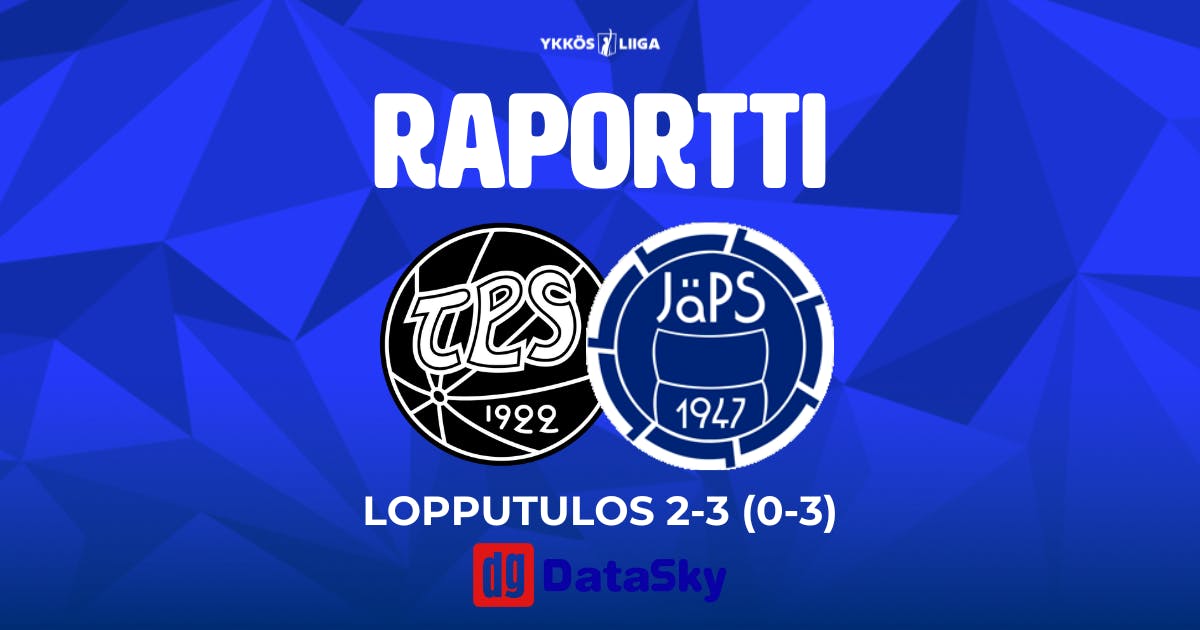 Raportti: TPS 2–3 (0–3) JäPS