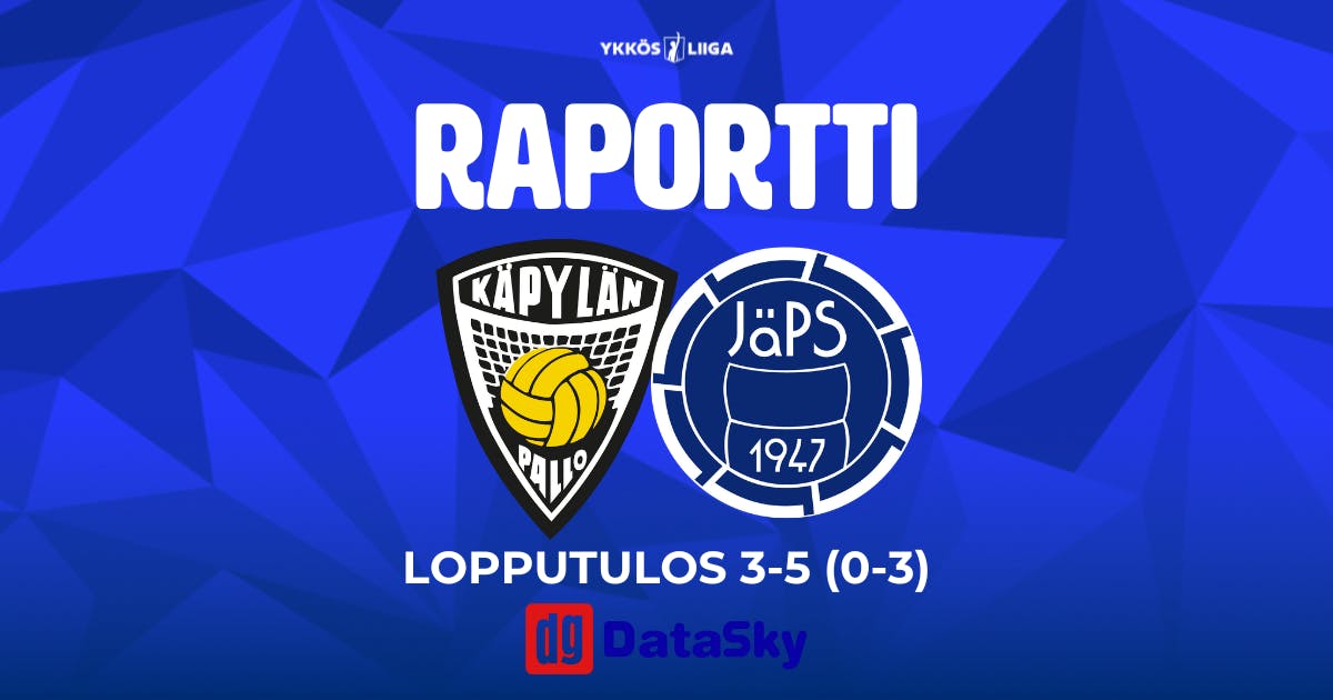 Raportti: KäPa 3–5 (0–3) JäPS