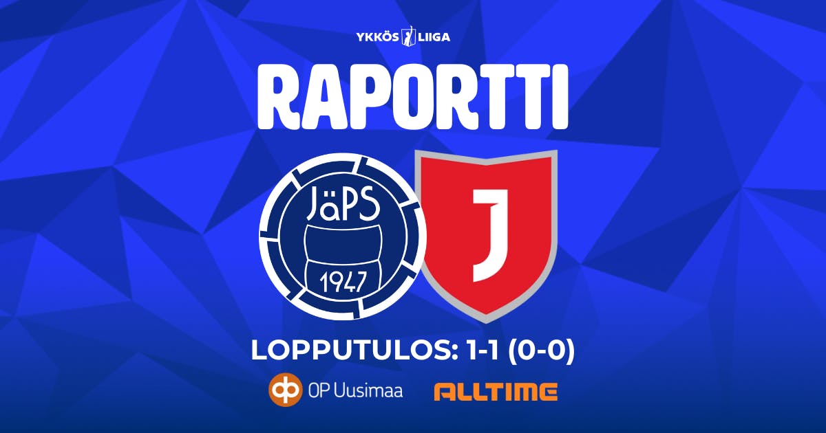Raportti: JäPS – Jippo 1–1 (0–0)