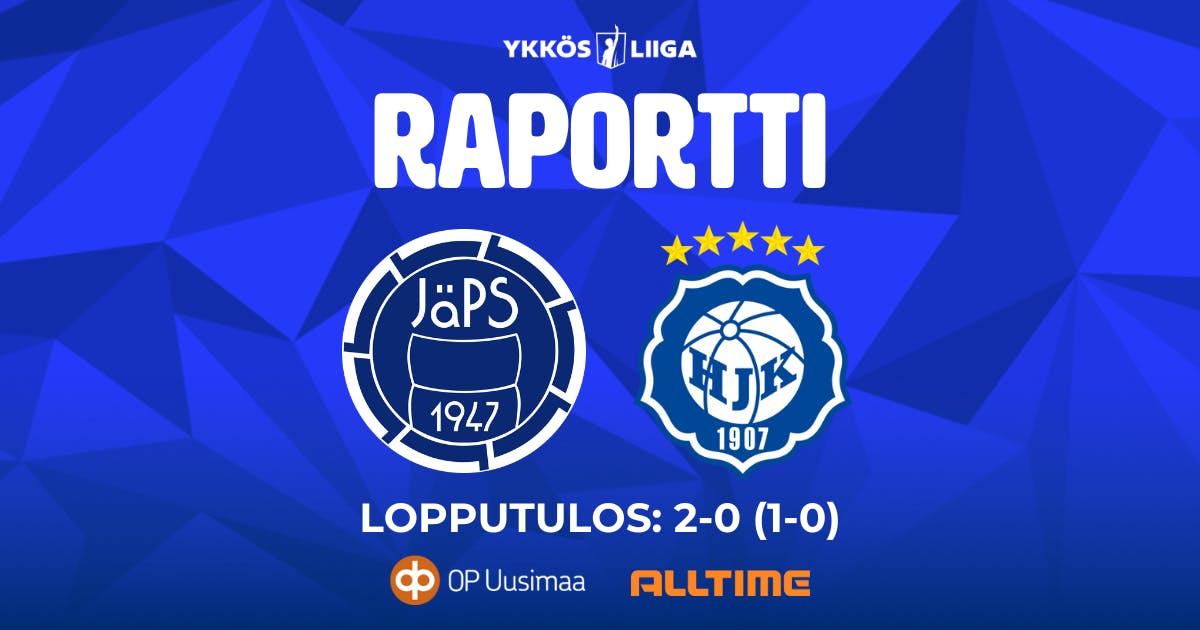 Raportti: JäPS – Klubi 04 2–0 (1–0)