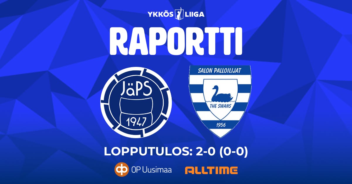 Raportti: JäPS – SalPa 2–0 (0–0)