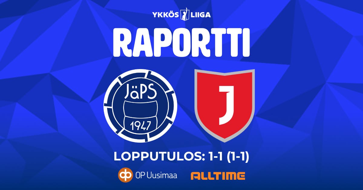 Raportti: JäPS – Jippo 1–1 (1–1)