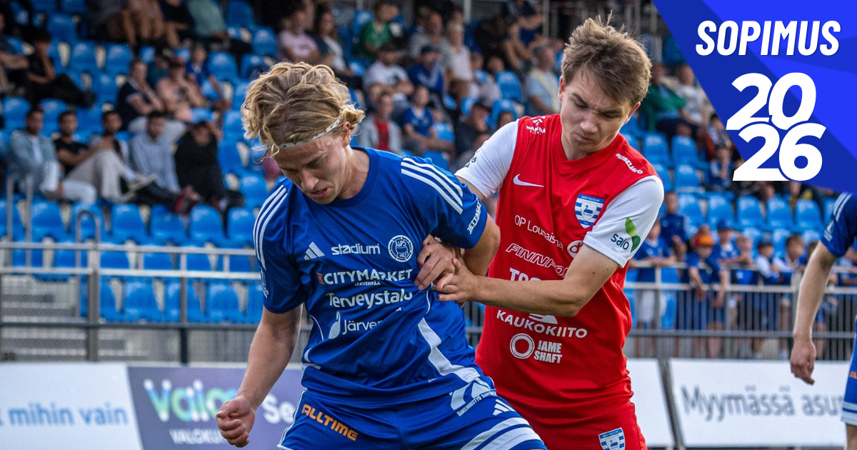 JäPS-kasvatti Herkko Kuosa sinipaidoissa myös vuonna 2026!