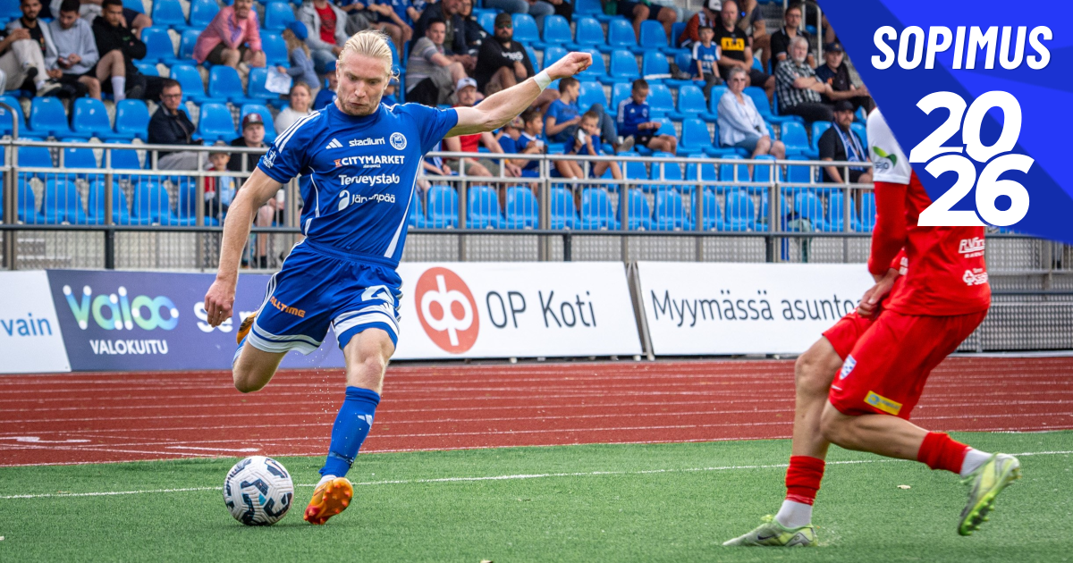 Aleksi Sainio sinipaidoissa myös kaudella 2026!