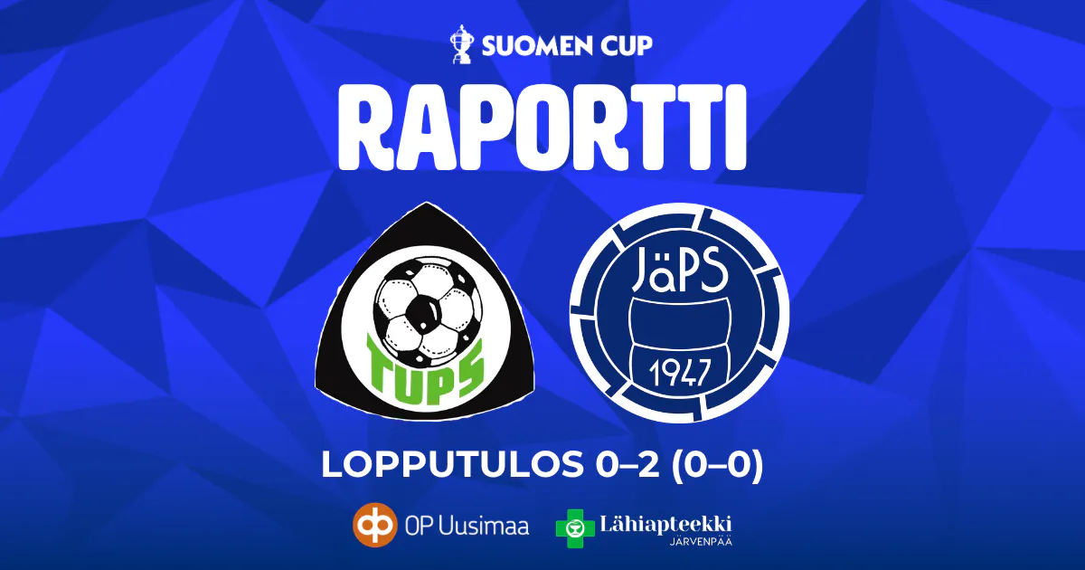 Raportti: TuPS – JäPS 0–2 (0–0)