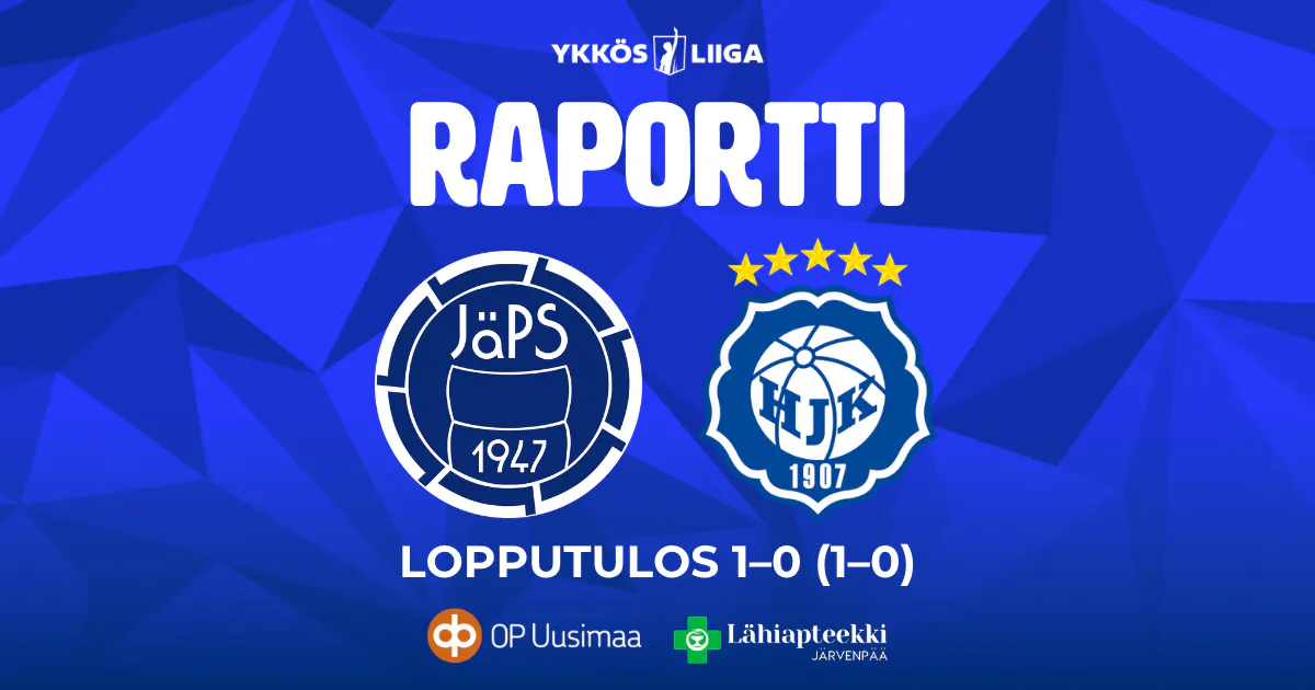 Raportti: JäPS – Klubi 04 1–0 (1–0)