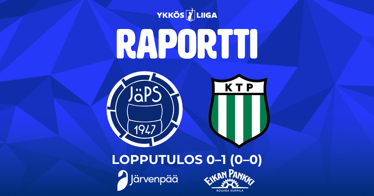 Raportti: JäPS – KTP 0–1 (0–0)
