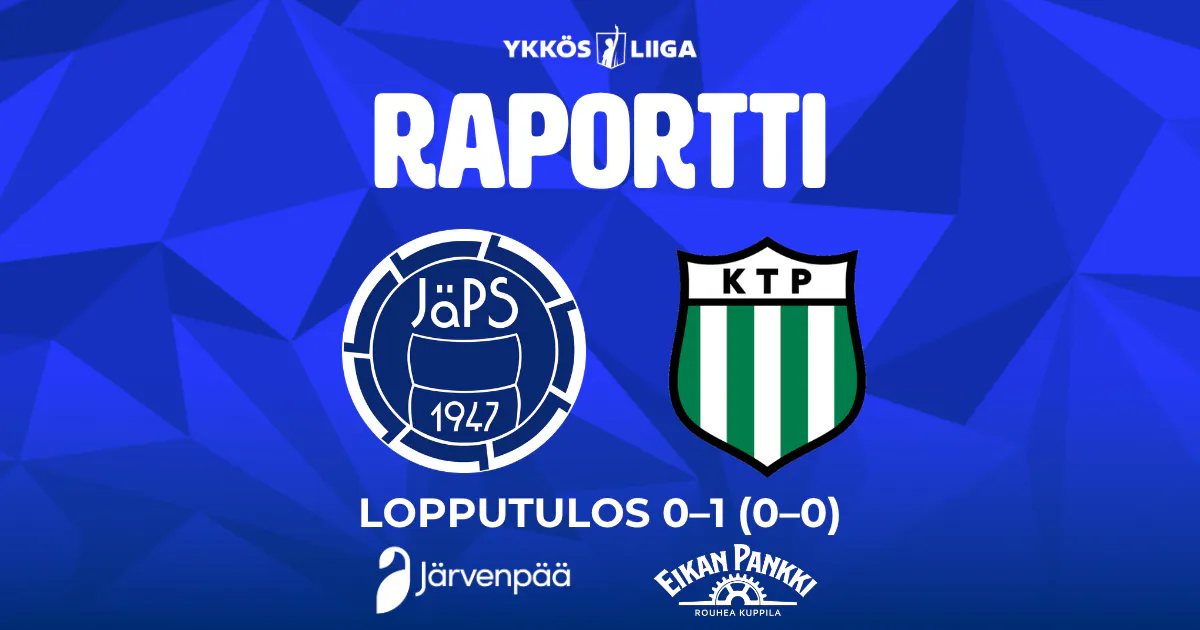Raportti: JäPS – KTP 0–1 (0–0)