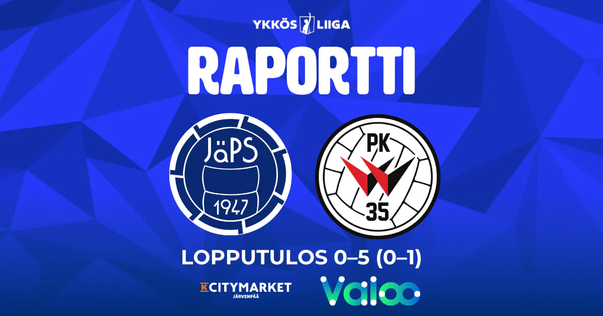 Raportti: JäPS – PK-35 0–5 (0–1)