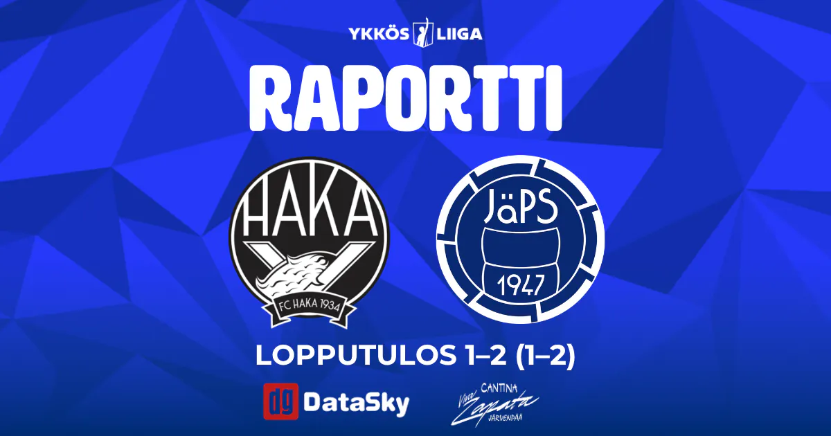 Raportti: FC Haka – JäPS 1–2 (1–2)
