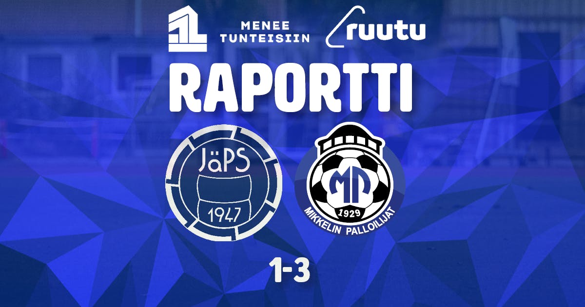 Raportti: JäPS 1–3 MP