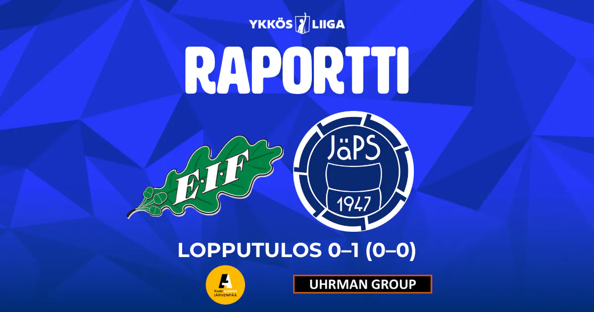 Raportti: EIF – JäPS 0–1 (0–0)