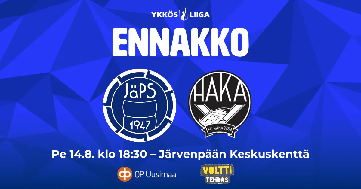 Ennakko: JäPS – FC Haka