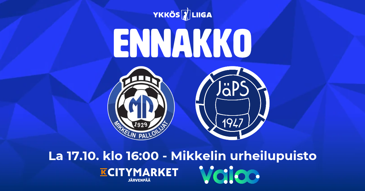 Ennakko: MP–JäPS
